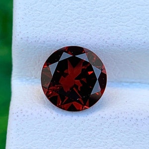 Natural Mozambique Garnet - 7x7x4mm Garnet - Round Shape Garnet - 1.70 Cts Garnet -  January Birthstone - Gemstone For Jewelry Making