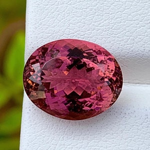 Oval Pink Tourmaline Gemstone: Natural October Birthstone, 6.50 Cts