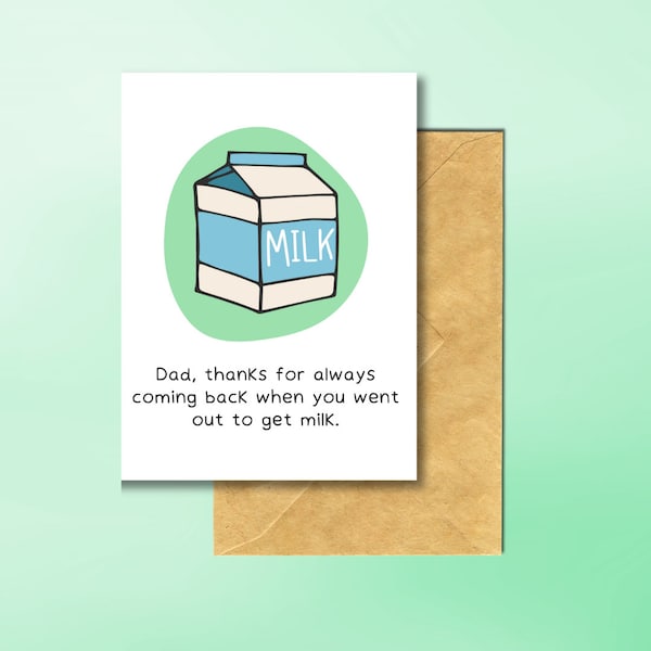 Father's Day Card » Funny Dad Greeting Card » Dad Card From Daughter or Son » Happy Father's Day » Gift for Dad » Rude Sarcastic Greetings