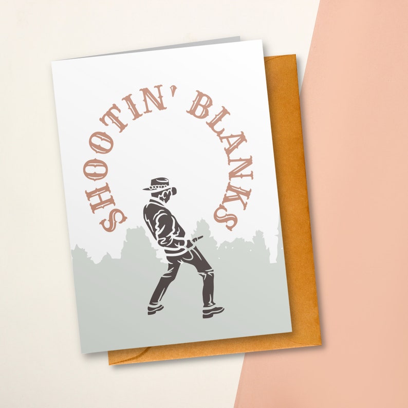 Vasectomy Shooting Blanks Card for Him Sarcastic Get Well Congrats on