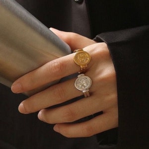 Womens Coin Ring Etsy Australia