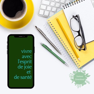 French Proverb (A) | Cell Phone Wallpaper | Instant Download Mobile Background