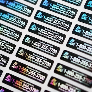 Pegatina holográfica de servicio para Gameboy Color GBC