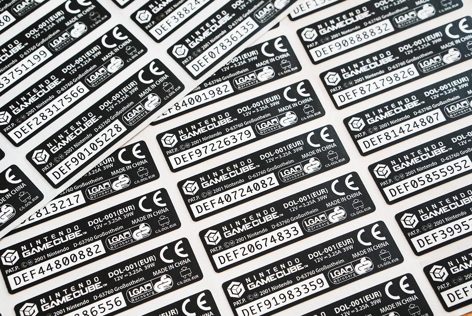 Euro Gamecube Console Labels Replacement Sticker Set - Etsy