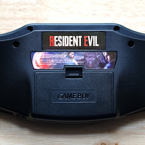 Set di adesivi olografici per Gameboy Advance GBA Resident Evil