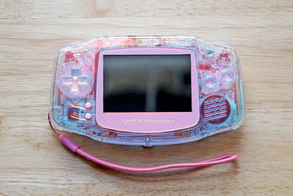 Crystal Clear Aurora Custom Gameboy Advance Console GBA IPS Screen 