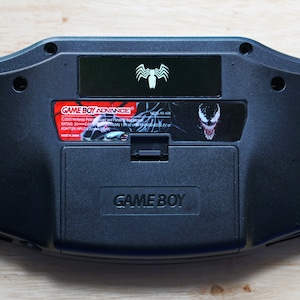 Gameboy Advance GBA Venom Holographic Back Sticker Set