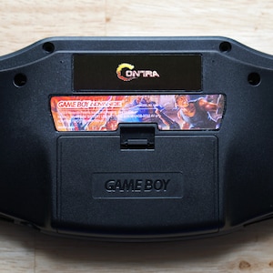 Set di adesivi olografici posteriori per Gameboy Advance GBA Contra
