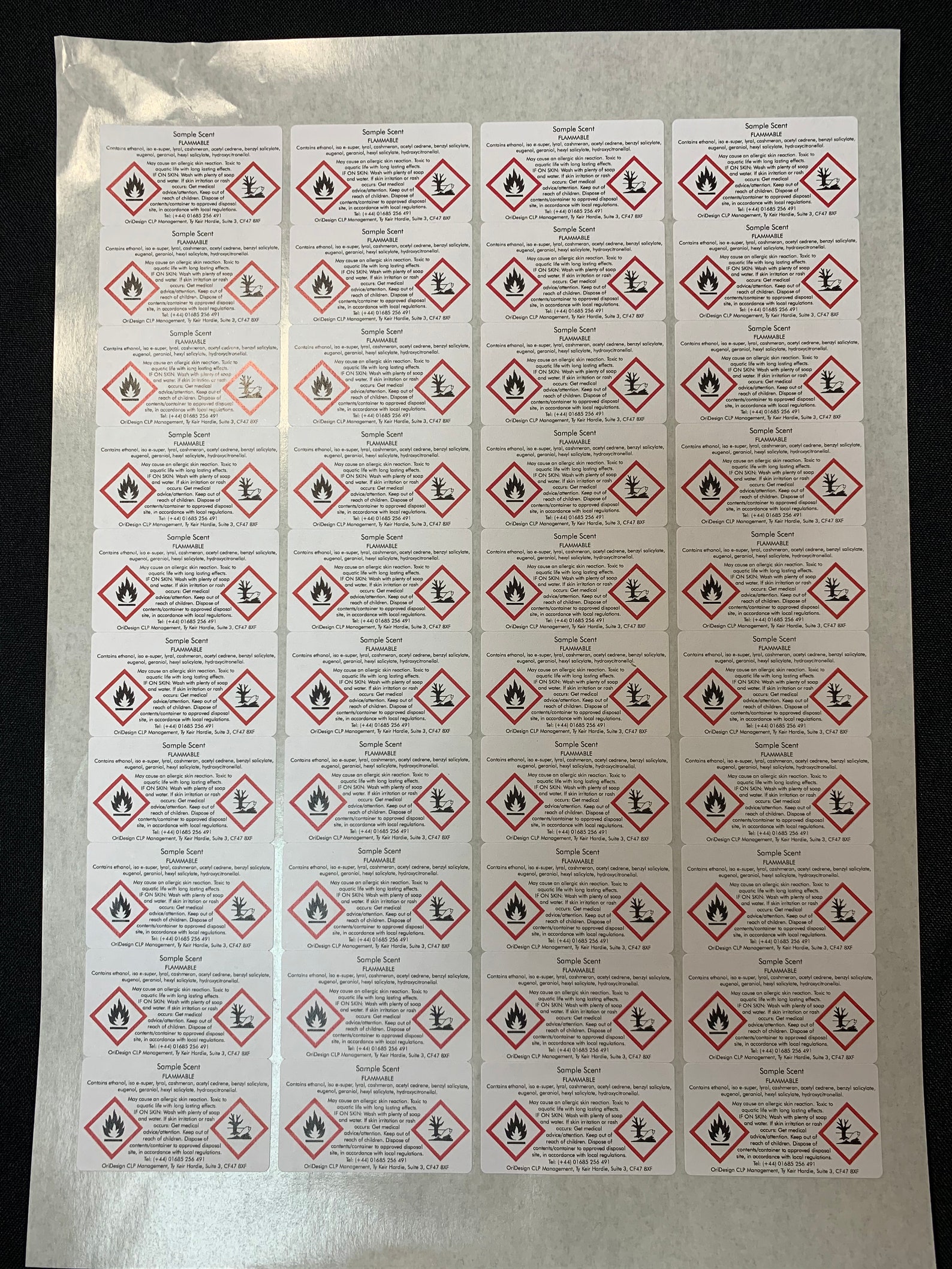 CLP Label for Room Sprays Next Day Dispatch Free Shipping Etsy