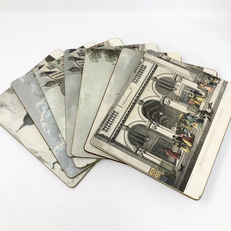 Vintage Pimpernel Placemats Set of 7 23.75cm X 20cm Etsy