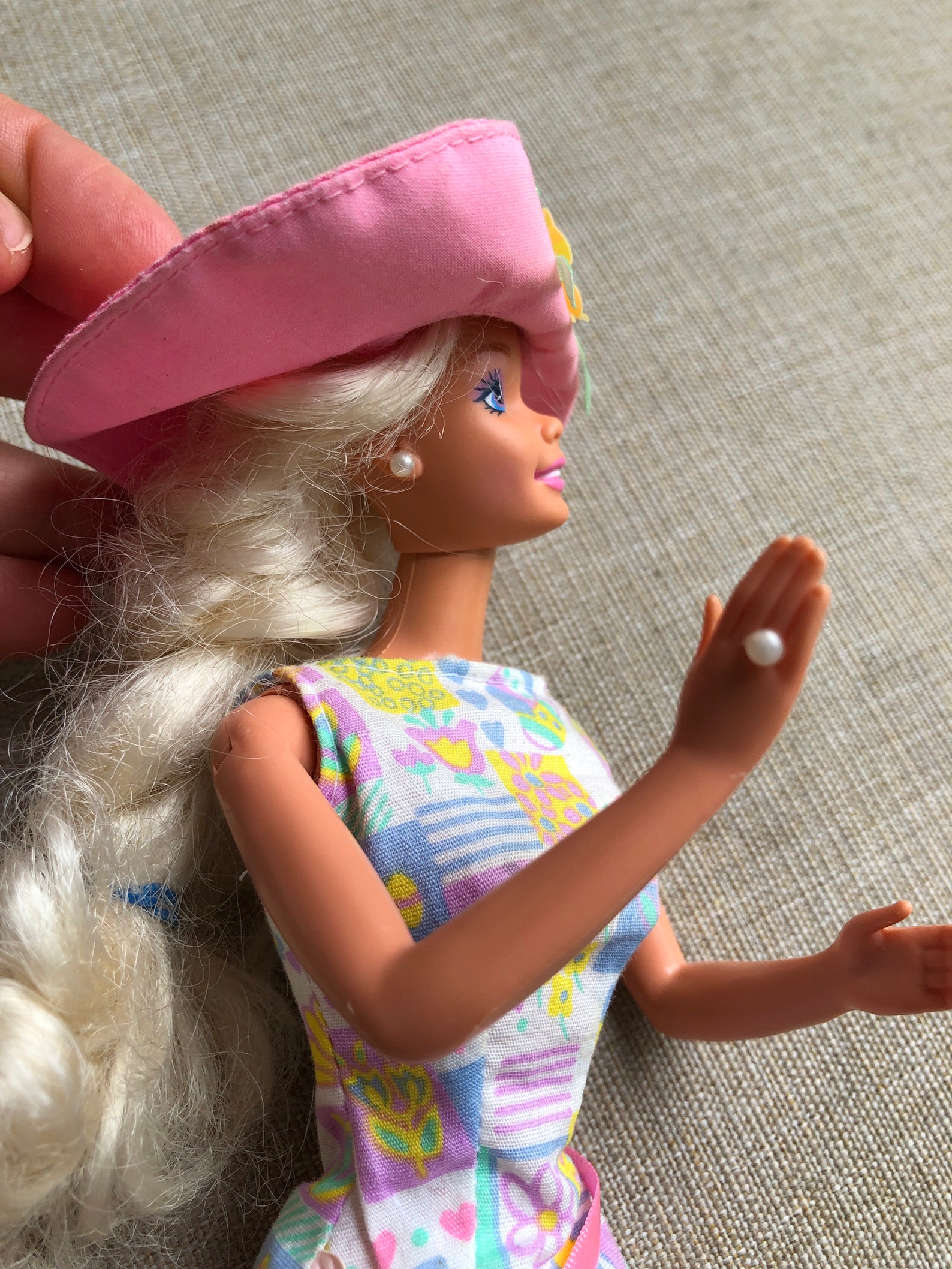 Vintage Barbie 1966 mattel indonésie chapeau rose et robe de Etsy