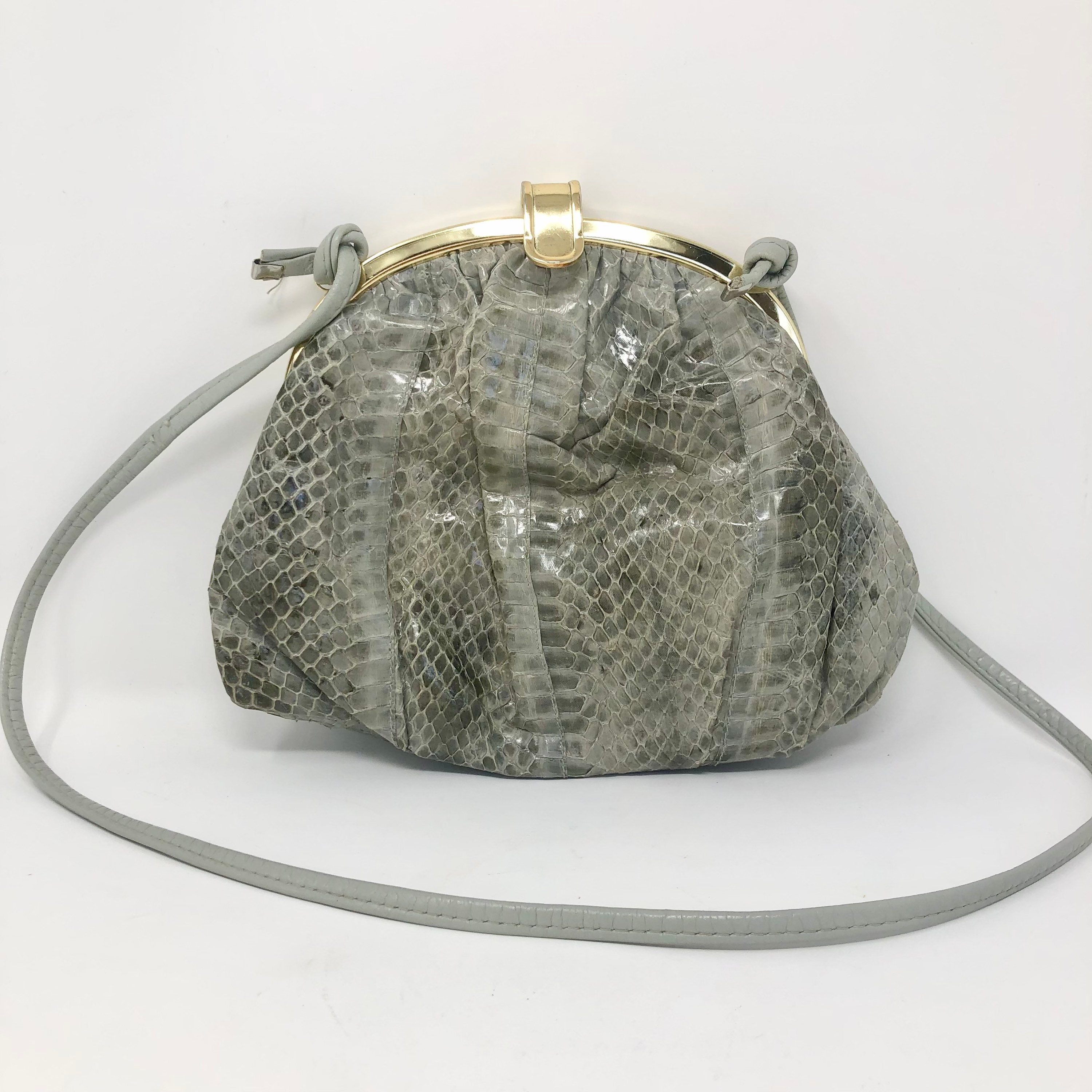 Grey snakeskin handbag hotsell