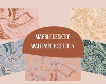 Marble Desktop Wallpaper: Set of 5