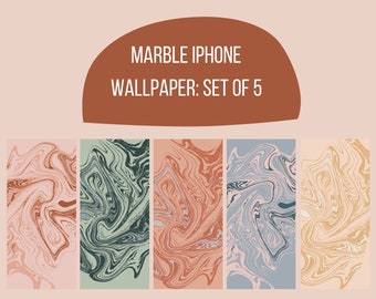 Marble Phone Wallpaper: Set of 5