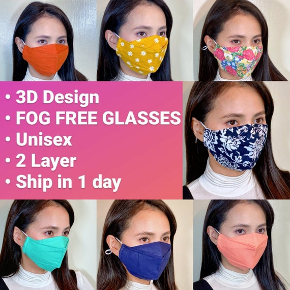 Anti Fog Face Mask for Glasses Wearers No Fog 3D Design Premium