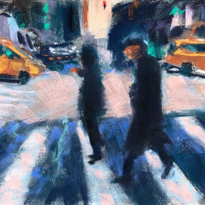 Taxi- Monotype and Pastel