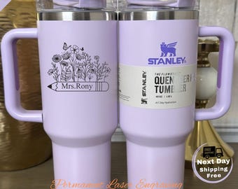 Personalized Stanley Tumbler – Teacher Gift, Laser Engraved