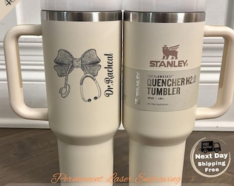 Personalized Stanley Tumbler | Laser Engraved RN Gift