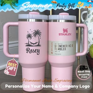 Custom Beach Vacation Tumbler, Personalized Beach Vacation Tumbler, Family vacation tumbler, Girls Trip Tumbler, Summer 40oz Beach tumbler