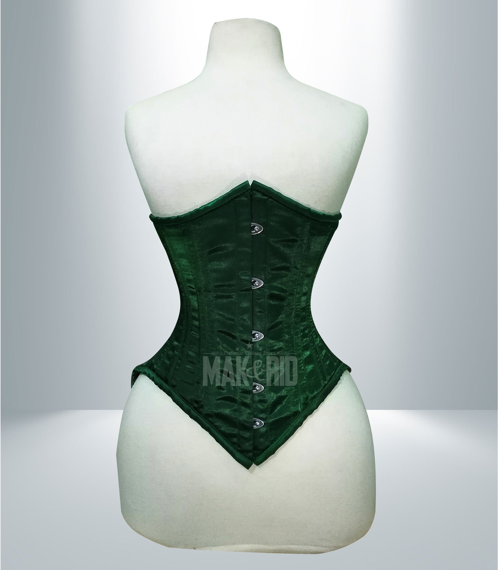 Underbust Plus Size Green Mesh with Lace Long Corset Trainer-  CS-426-GothicXo Corsets