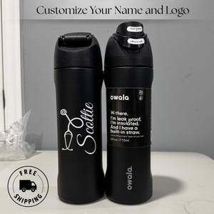 Personalized Owala 24oz FreeSip water bottle, engraved name, custom gift for nurses, doctors, medical staff, RN graduation present, nursing student gift, hospital staff, stainless steel tumbler, engraved Owala cup, leak-proof, custom 24oz, nurse appreciation, Personalized Owala 24oz FreeSip Water Bottle, Engraved Name, Nurse, Doctor & Medical Staff Gift, RN Graduation, Hospital Staff