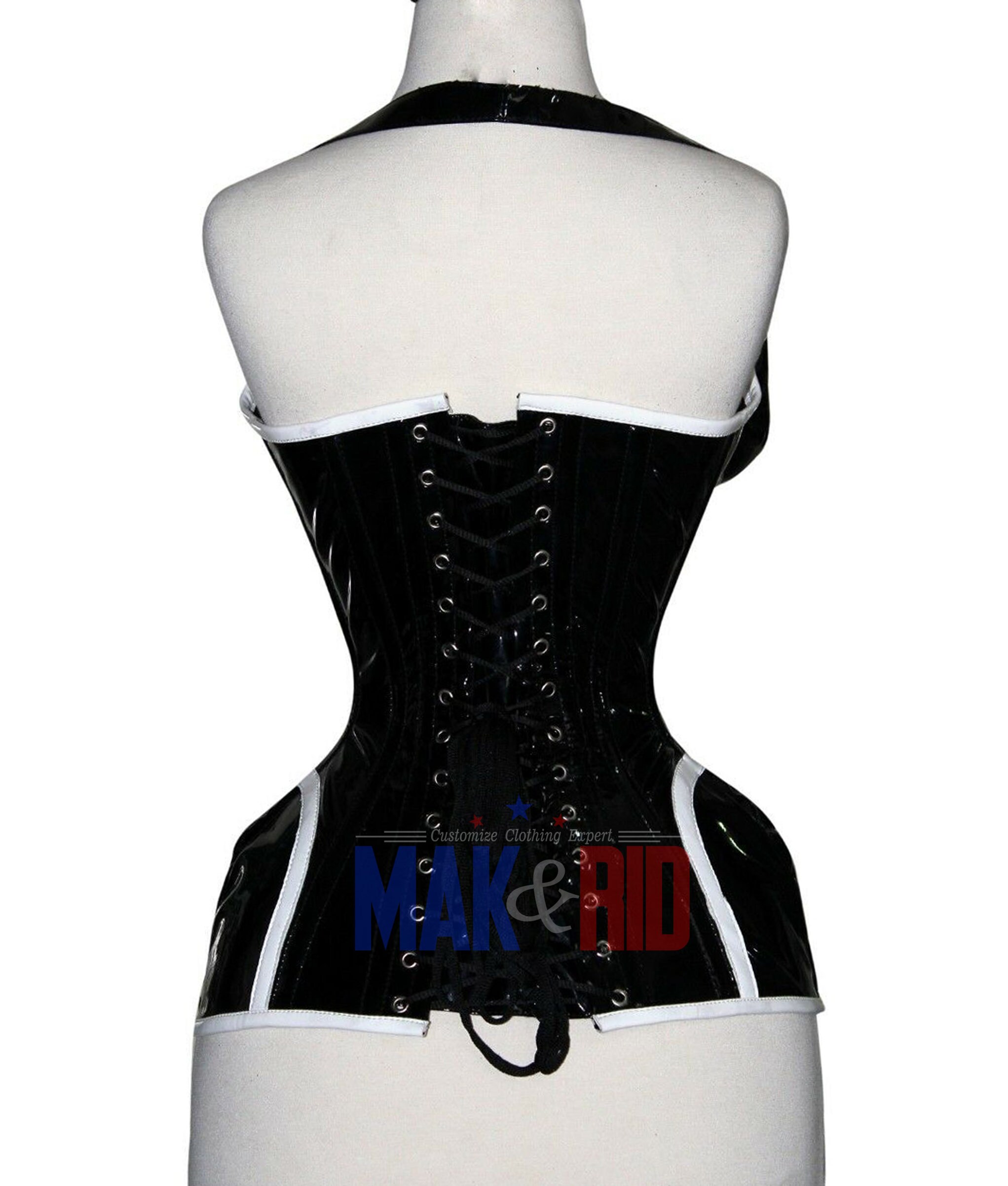 Bowknot Women's Satin Sexy Floral Lace Up Trim Overbust Corset Bustier Plus Size E 474795