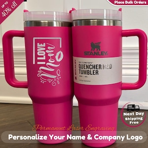 Personalized Stanley 40oz Tumbler for Mother&#39;s day Gift - Insulated Traveling Mug - Custom 40oz Tumblers -Laser Engraved Stanley Cup For Mom