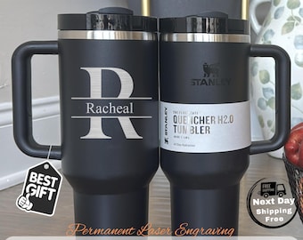Custom Logo Stanley 40oz Tumbler Laser Engraved | Corporate Gift, Personalized Business Gift, Bulk Engraved Cup, Company Logo Mug