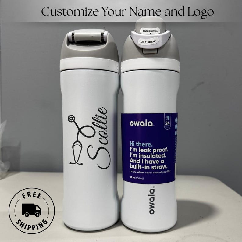 Personalized Owala 24oz FreeSip water bottle, engraved name, custom gift for nurses, doctors, medical staff, RN graduation present, nursing student gift, hospital staff, stainless steel tumbler, engraved Owala cup, leak-proof, custom 24oz, nurse appreciation, Personalized Owala 24oz FreeSip Water Bottle, Engraved Name, Nurse, Doctor & Medical Staff Gift, RN Graduation, Hospital Staff
