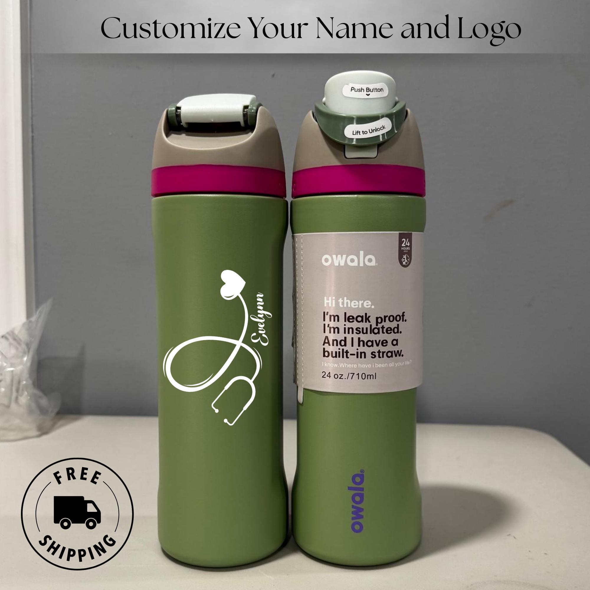 Engraved Owala 24oz Water Bottle for Nurse Freesip With Laser Engraved ...