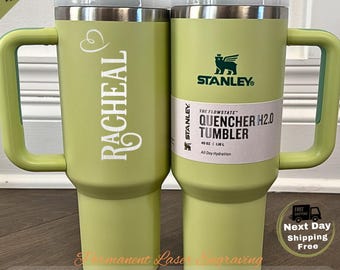 Vaso Stanley de 1,2 litros grabado, regalo para la mejor amiga / Taza personalizada con nombre, regalo para dama de honor, taza de viaje grabada con láser para ella.