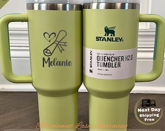 Gepersonaliseerde Stanley 40oz-beker afstudeercadeau middelbare school | Kop met gegraveerde naam, klasse van 2026, cadeau senior voor dochter, aangepaste mok