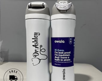 32 Oz Owala Water Bottle, Taylor Swift 'lover' Engraved Design
