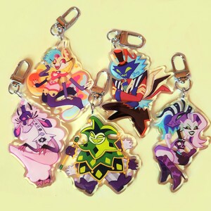Helluva Sins Keychains - Double Sided