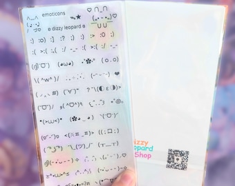 Emoticon Transparent Sticker Sheet