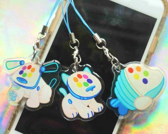 iDog iCat iFish-bundel glittersleutelhangers