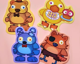 Hand Cut Fnaf Stickers