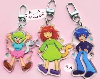 Neko Nyan Sugar Girls Keychains