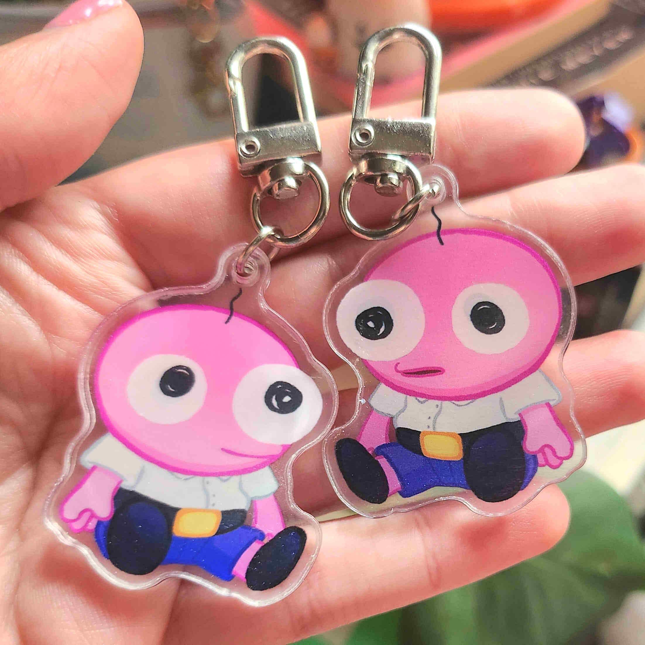 Pim Smiling Friends Keychain Double Sided - Etsy