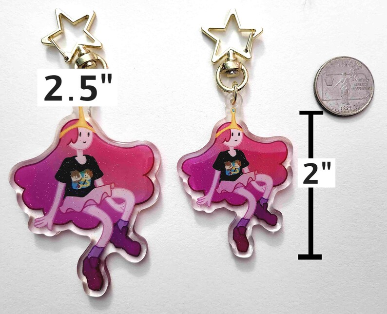 Adventure Time Glitter Keychains Bundle Options Available Restocking