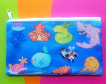 Ocean Creature Pencil Case