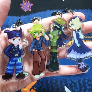 Llaveros Danganronpa V3 - 2.5" Glitter Charms Versión 2