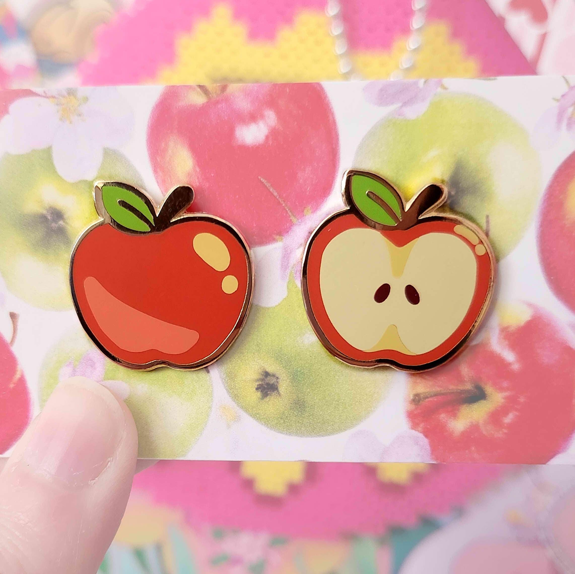 Apple Enamel Pins - Etsy