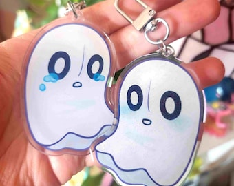 Nabstablook Undertale Glitter Keychain