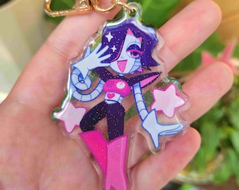 Mettaton Glitter Keychain