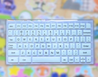 3D Puffy Keyboard Sticker Sheet