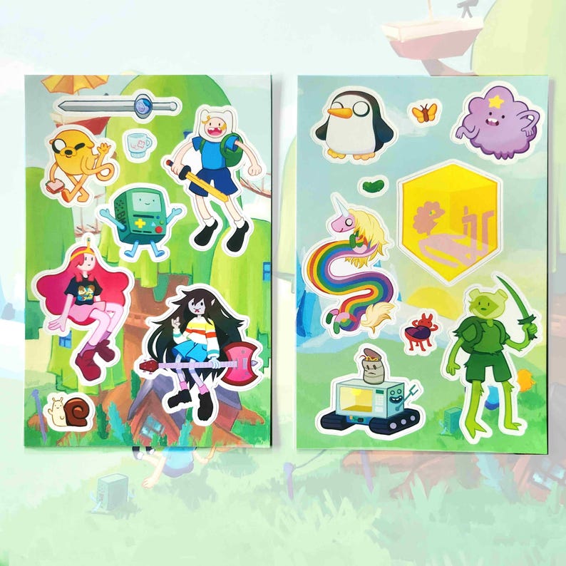 Adventure Time Sticker Sheets - Etsy