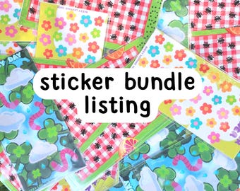Sticker Sheet Bundle Listing