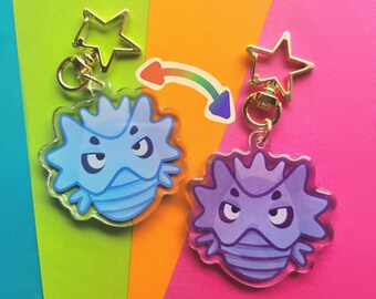 Pupitar Pokemon Double Sided Glitter Acrylic Charms