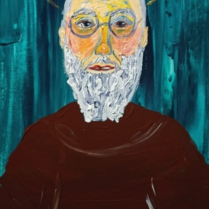 St. Maximilian Kolbe/Saint painting/Catholoc art/religious art